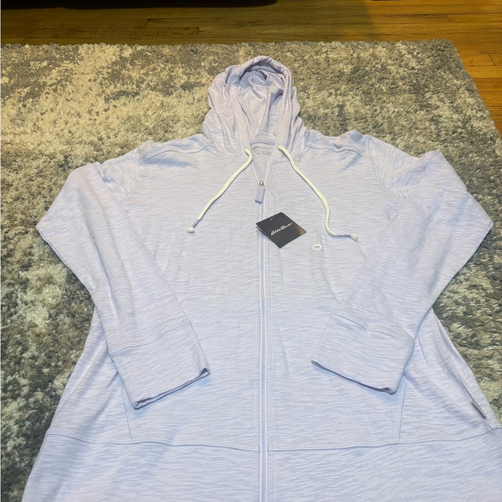 Eddie Bauer Lavender Hooded Zip-Up Jacket